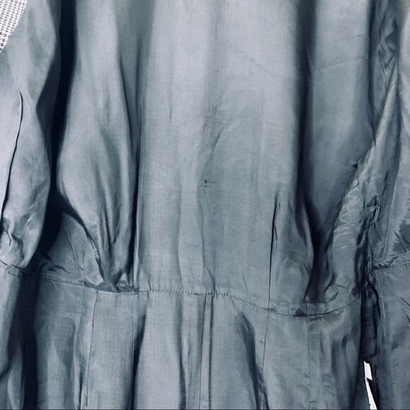 VINTAGE DANA BUCHMAN BLACK HOUNDSTOOTH BUTTON DOWN CLASSIC POCKET DRESS … - Picture 15 of 17